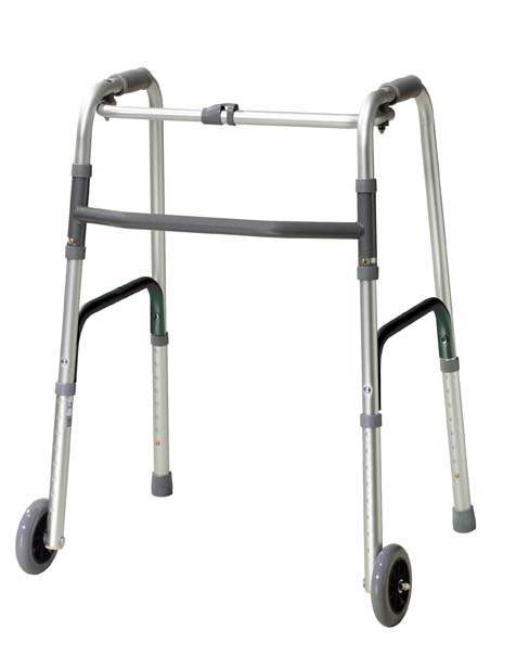 Deluxe Folding Walker, One Button with 5