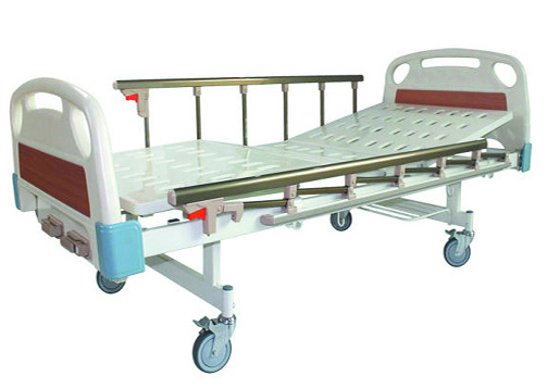 Manual Hospital Beds with Rails and Silent Castor