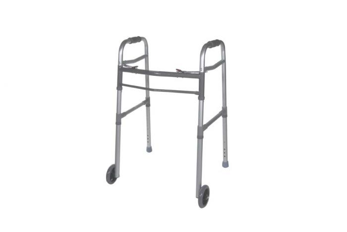 Universal (Adult/Junior) Deluxe Folding Walker, Two Button with 5