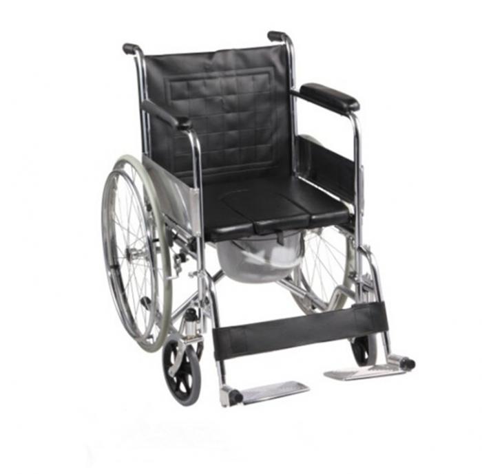 Folding Commode Wheelchair