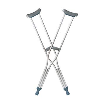 Push Button Adjustable Crutches