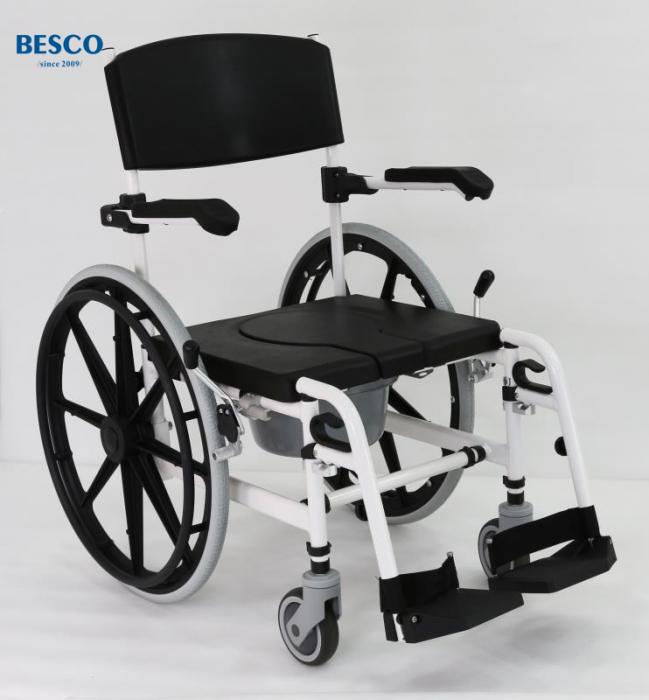 Toilet Commode Chairs Wtih Filp up Armrest Swing Away Footrest