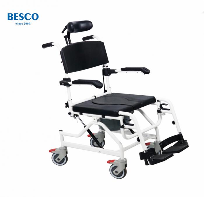Toilet Commode Chairs Wtih Filp up Armrest Swing Away Footrest