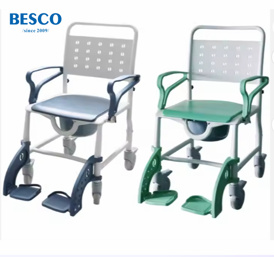 4-in-1 Plastic Folding Commode Chairs