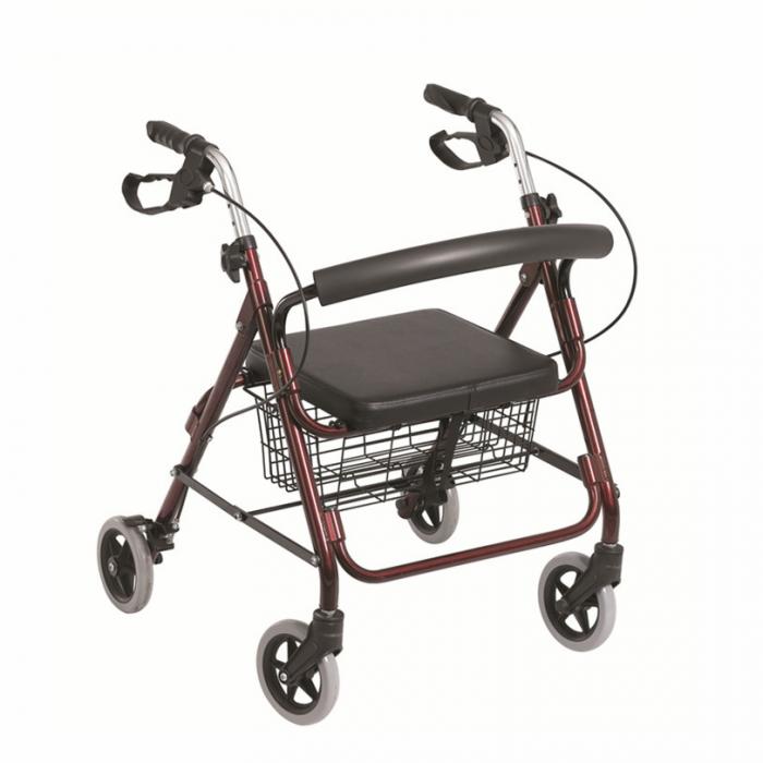 The main difference between a rollator and a walker